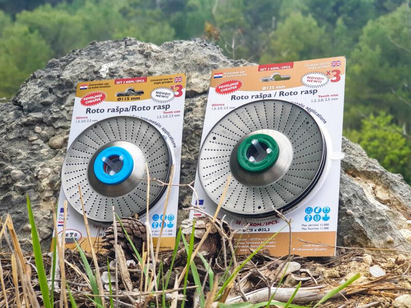 Belt Rasp Roto rašpa SET ø125 x ø22,2 mm – brusne oštrice 1,5; 2,0; 2,5 mm (3 kom ...